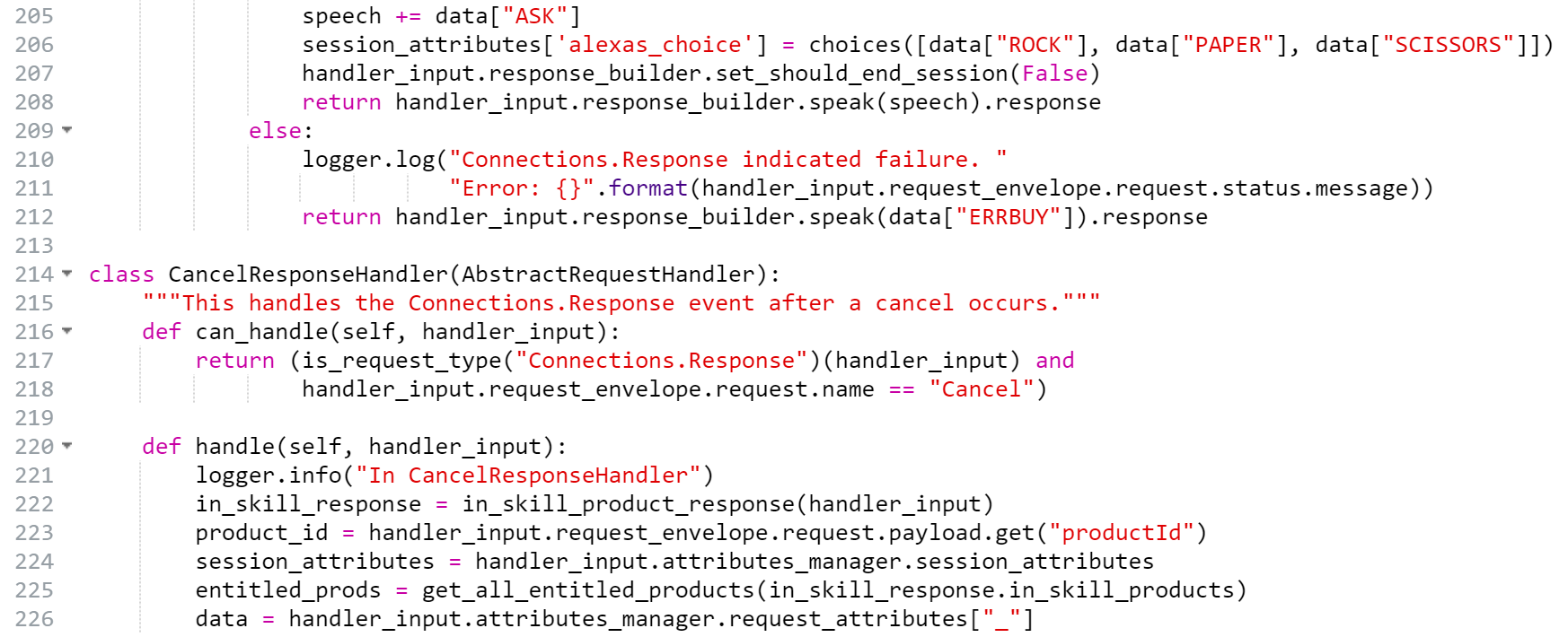 lambda_function.py BuyResponse handler CancelResponse handler